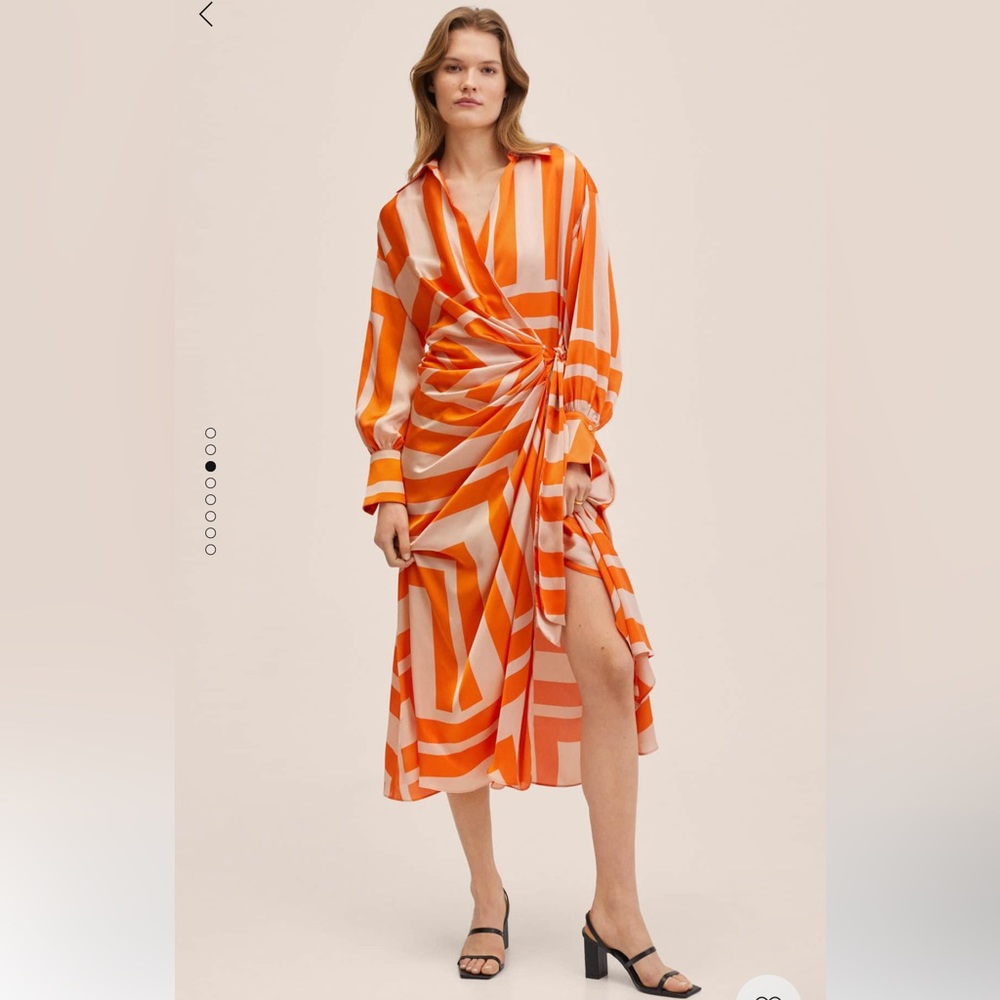 Flowy Wrap Dress from Mango